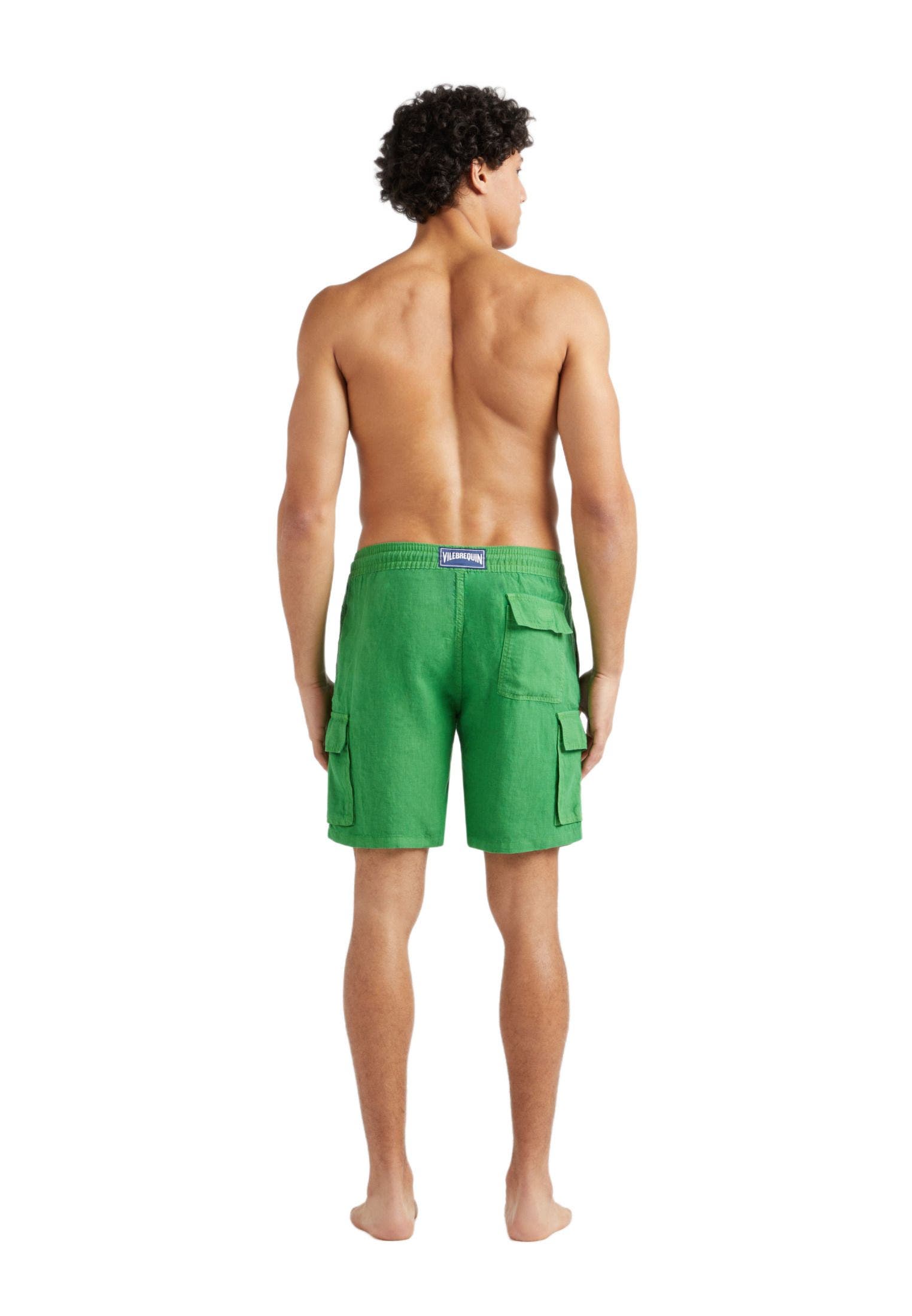 Men's Solid Linen Bermuda Short - image 2