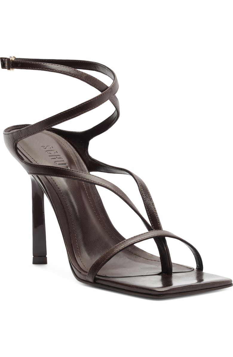 Schutz Amalfi Ankle Strap Sandal, Main, color, Root Brown