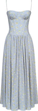 HOUSE OF CB Rona Floral Print Maxi Sundress