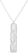 GLAZE JEWELRY Cubic Zirconia Love Pendant Necklace