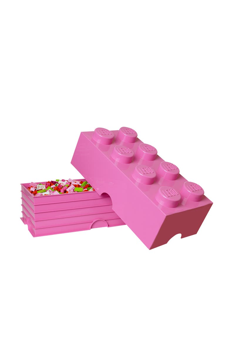 LEGO Storage Brick 8 Medium Pink, Alternate, color,