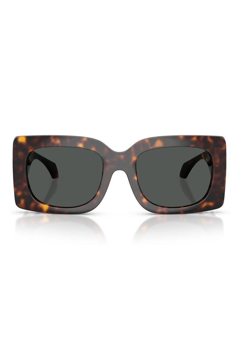 54mm Square Sunglasses, Main, color, HAVANA / DARK GREY