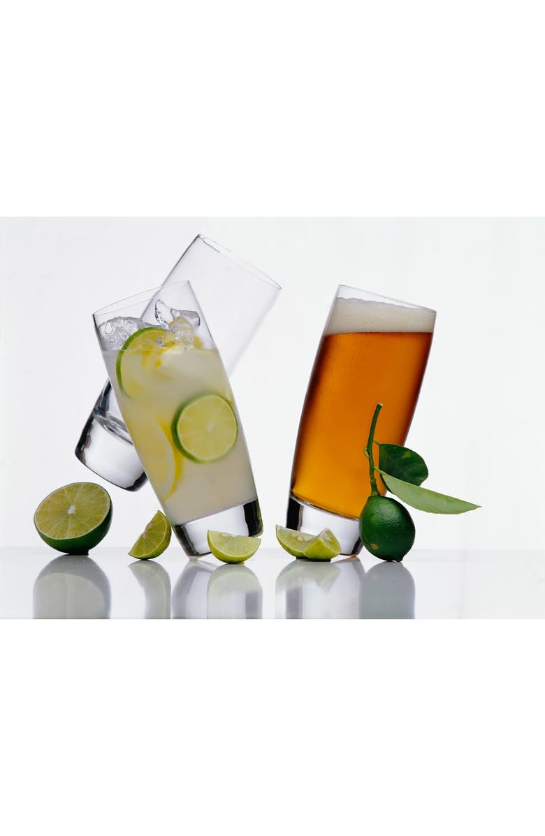 Luigi Bormioli Michelangelo Set of 4 Highball Glasses, Alternate, color,
