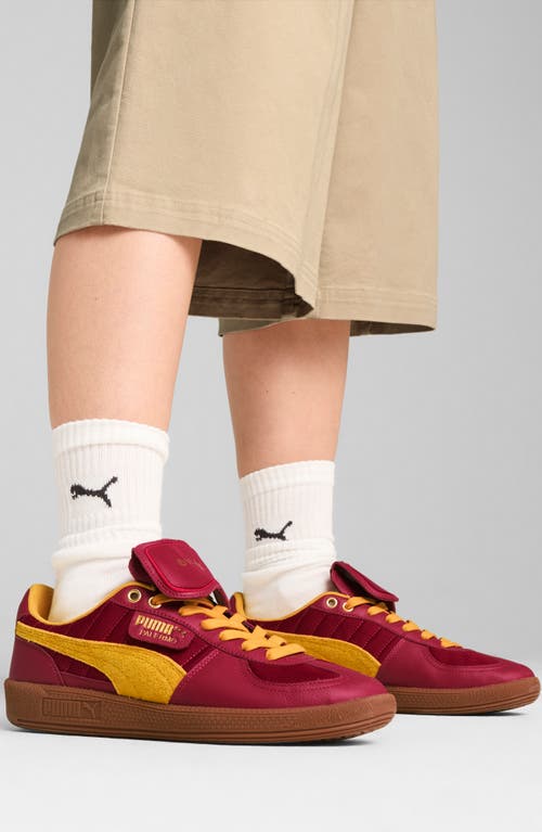 Puma X Harry Potter Palermo In Dark Crimson-yellow Sizzle