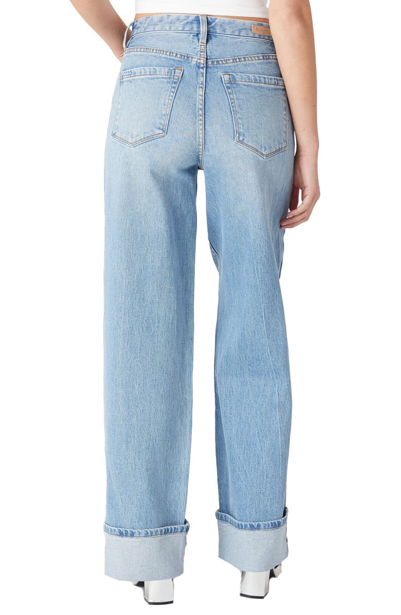 BLANKNYC Franklin Rib Cage High Waist Straight Leg Jeans, Alternate, color, Radio Star