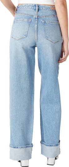 BLANKNYC Franklin Rib Cage High Waist Straight Leg Jeans | Nordstrom