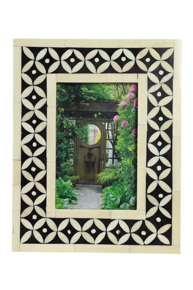 White Bone Photo Frame, Main, color, WHITE