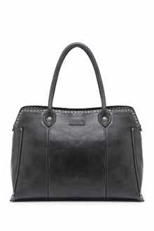 OLD TREND Soul Stud Leather Satchel Bag