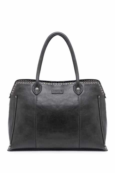 OLD TREND Soul Stud Leather Satchel Bag