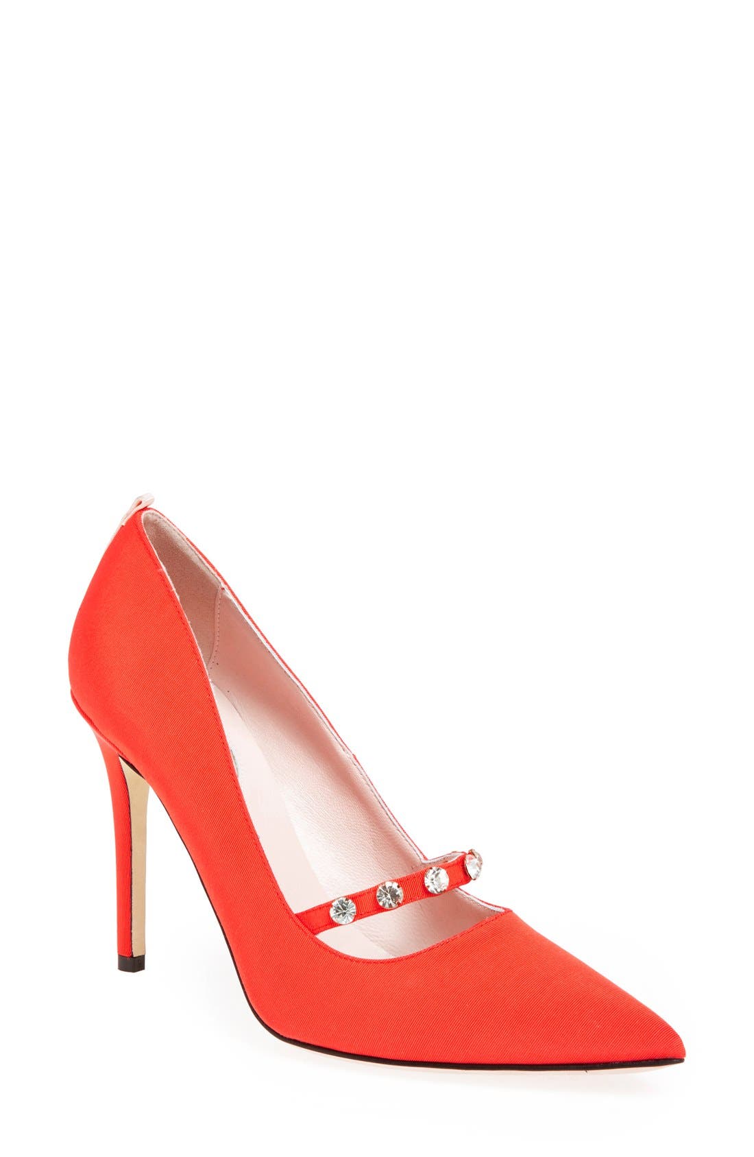 SJP 'Daphne' Grosgrain Pump, Main, color, CORAL