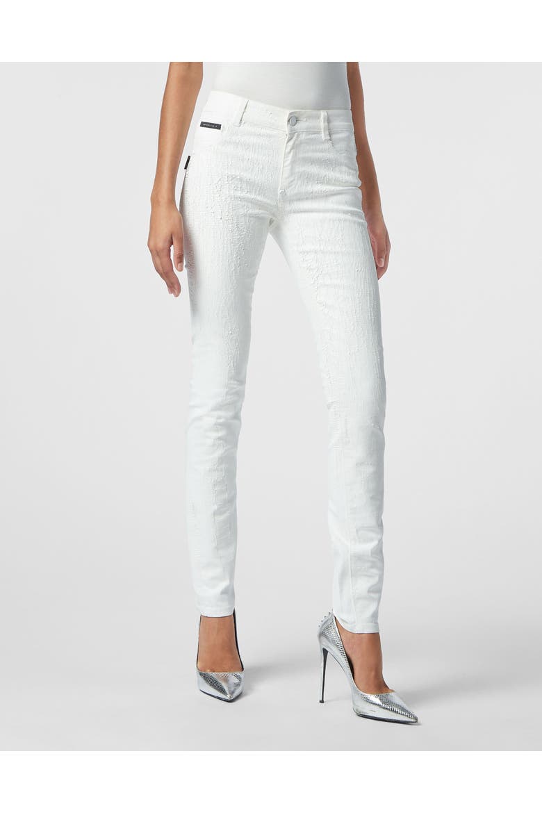 Jeggings Hexagon Women, Main, color, CrackleWhite