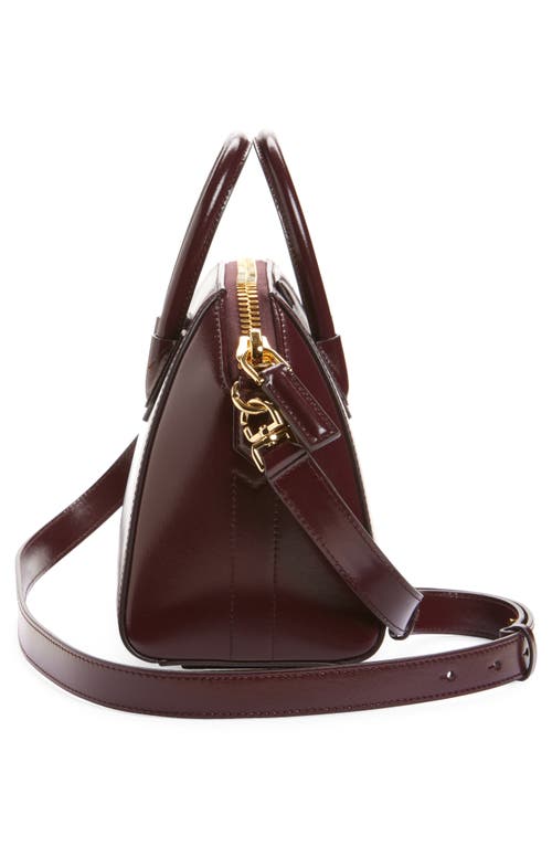 Givenchy Antigona Mini Top Handle Bag In Burgundy