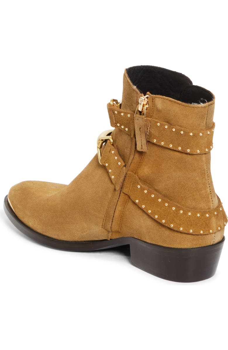 Isabel Marant Zalya Buckle Strap Bootie, Alternate, color, Taupe