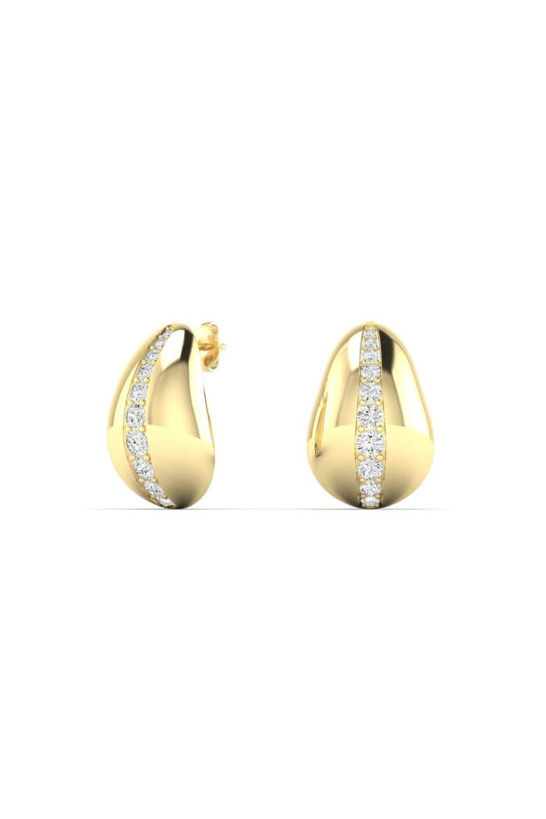 Diamond Cloud Lab Diamond Earrings in 14K Gold, Main, color, Yellow Gold