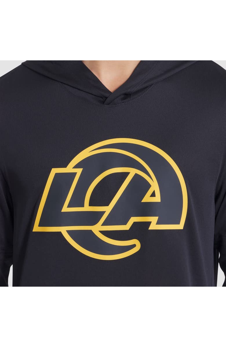 Nike Men
s Nike Midnight Blue Los Angeles Rams 2025 Rivalries Collection Sideline Dri-FIT Long Sleeve Hoodie T-Shirt, Alternate, color, Dark Blue