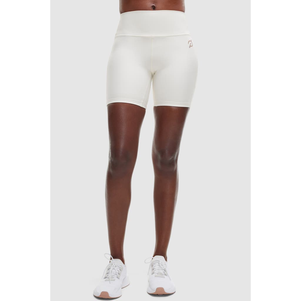 Peloton Cadent 7" High Rise Pocket Bike Short In Pearl