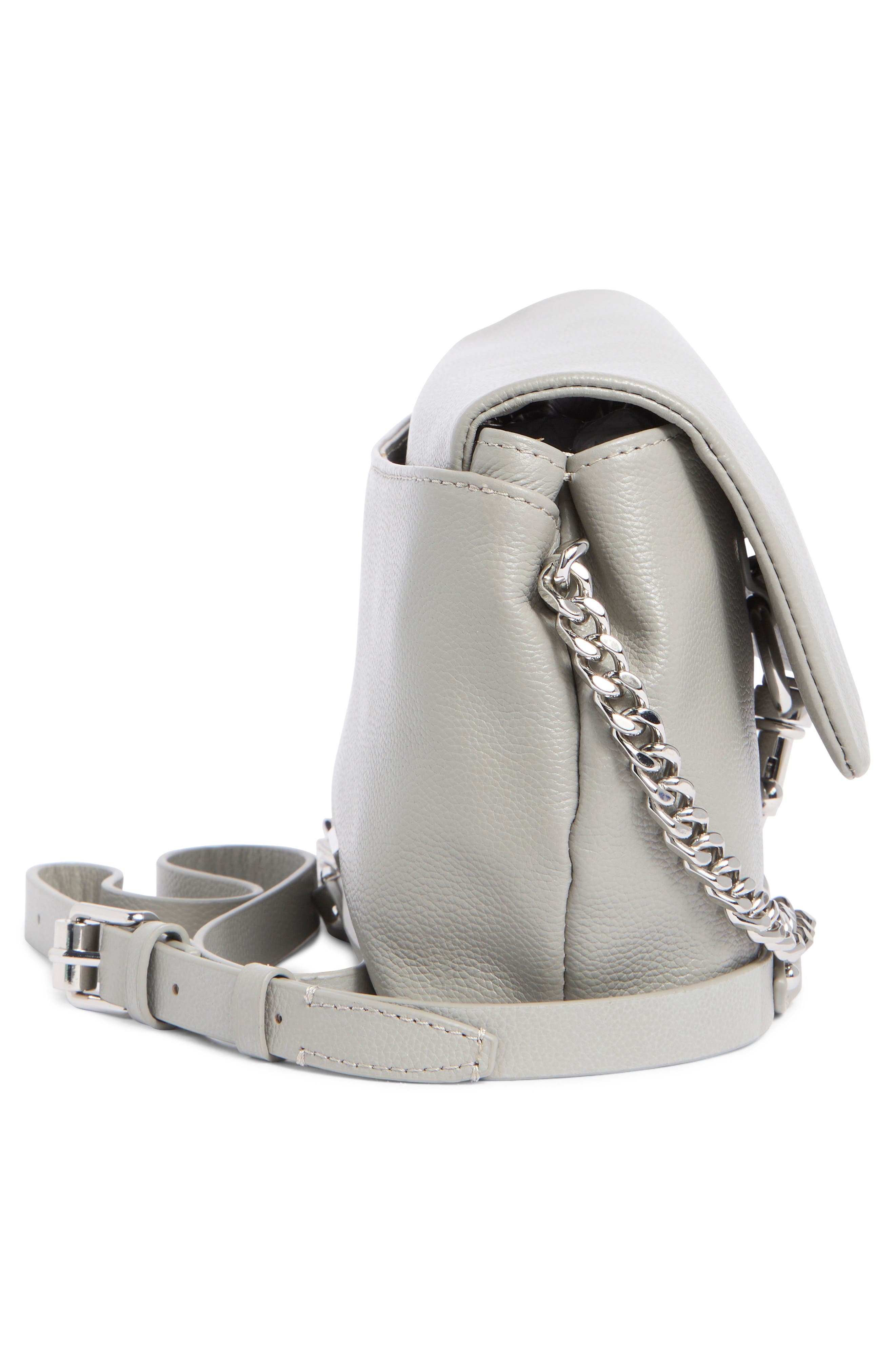 Rebecca Minkoff Leather Flap Crossbody Bag, Alternate, color, 