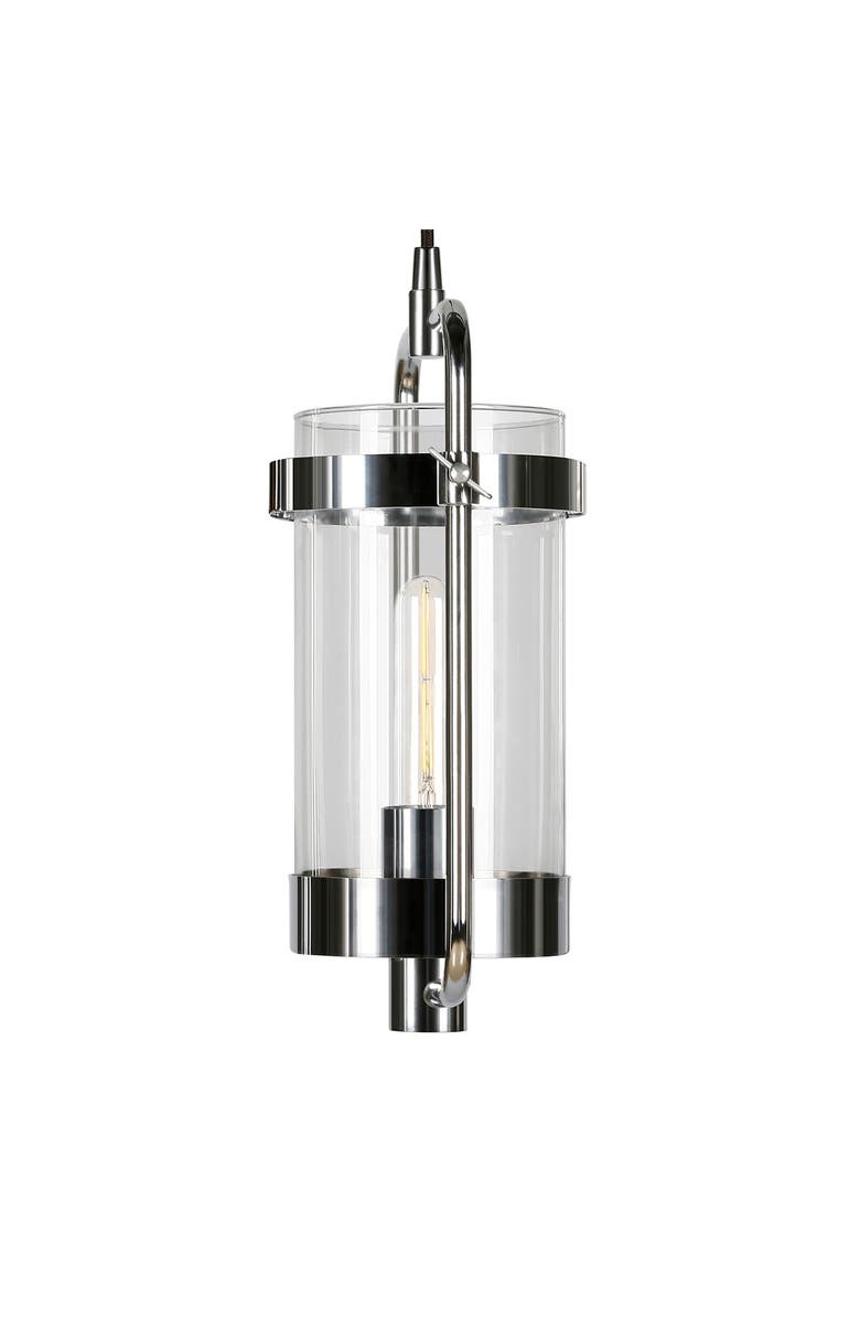 ADDISON AND LANE Orion Industrial Metal & Glass Pendant - Nickel, Alternate, color,