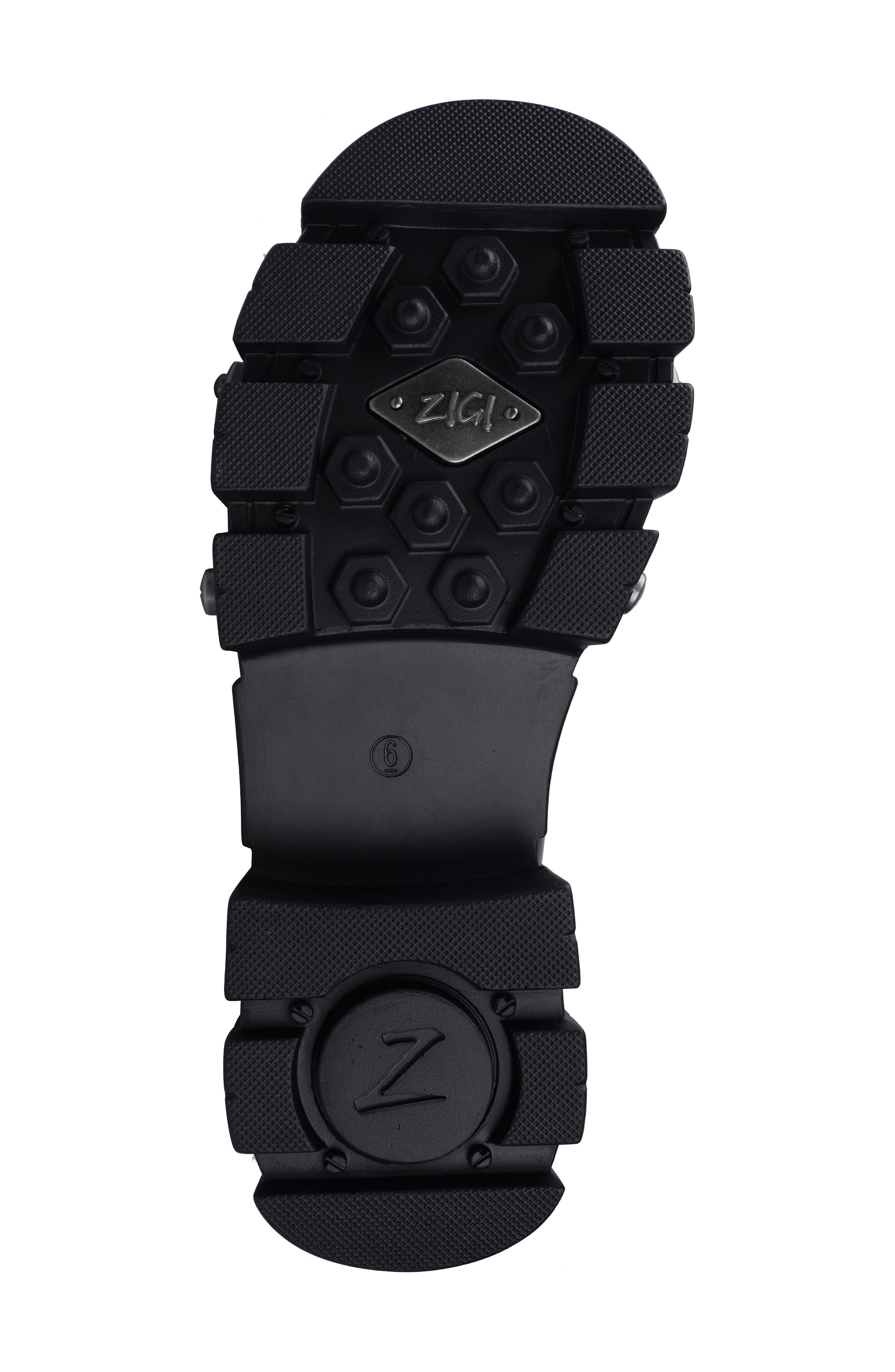 ZIGI Antina Lug Sole Loafer, Alternate, color, Black Leather