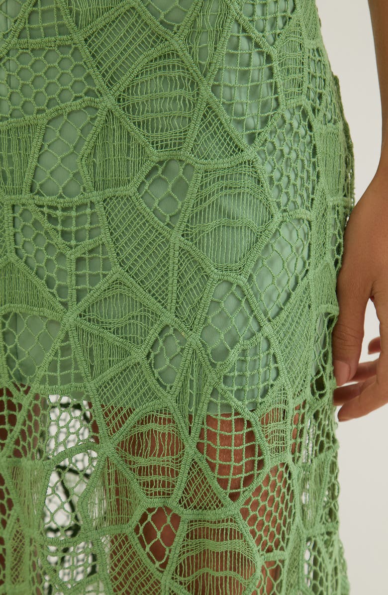 ViX Paula Hermanny Hollie Lace Cover-Up Dress, Alternate, color, 