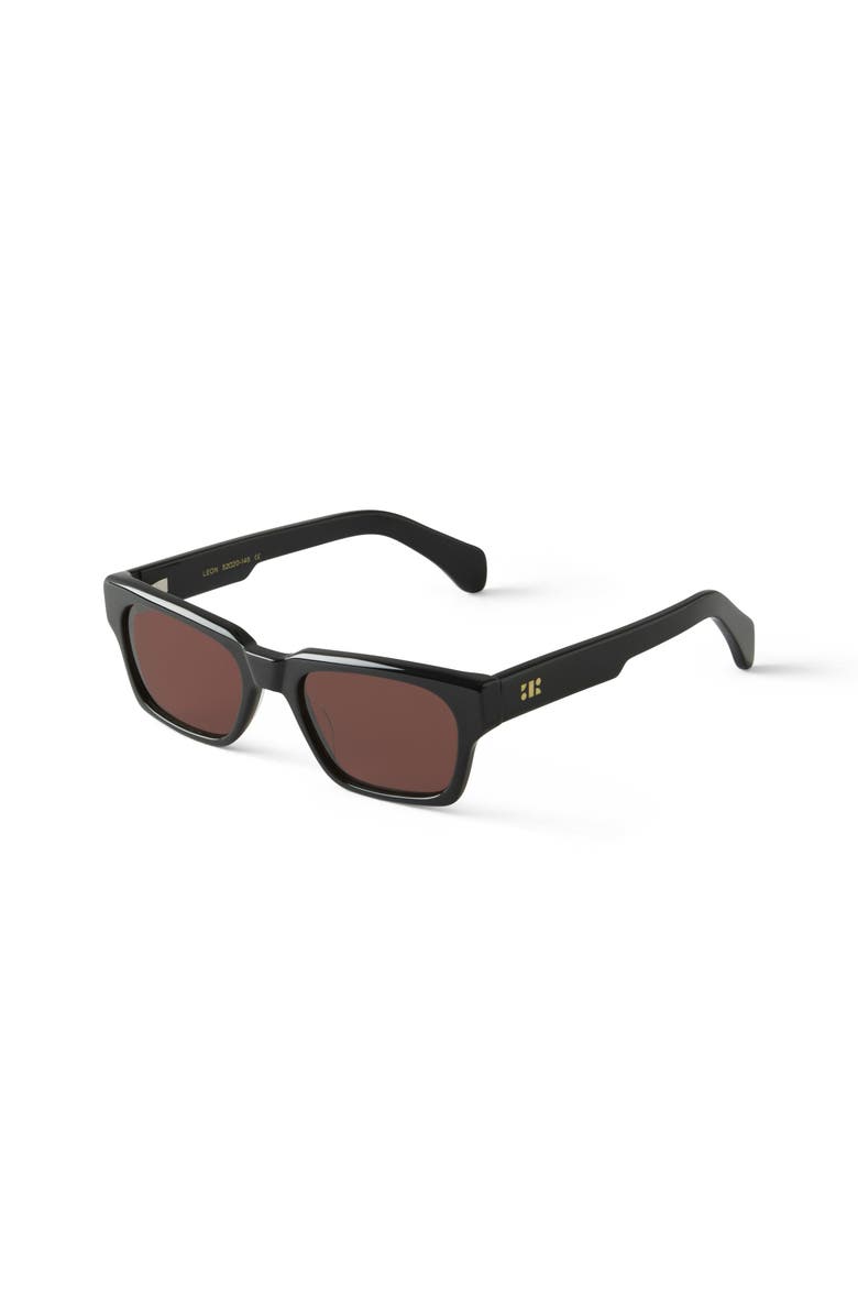 French Kiwis Eyewear Leon Sunglasses, Alternate, color, Black