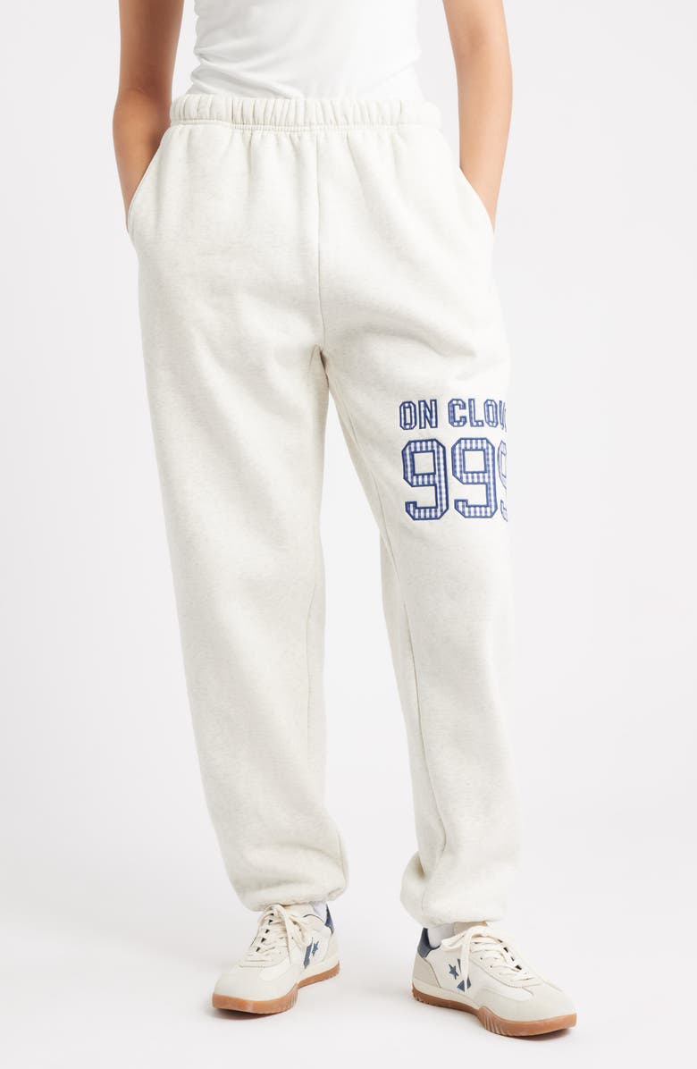 THE MAYFAIR GROUP On Cloud Nine Sweatpants, Main, color, Grey