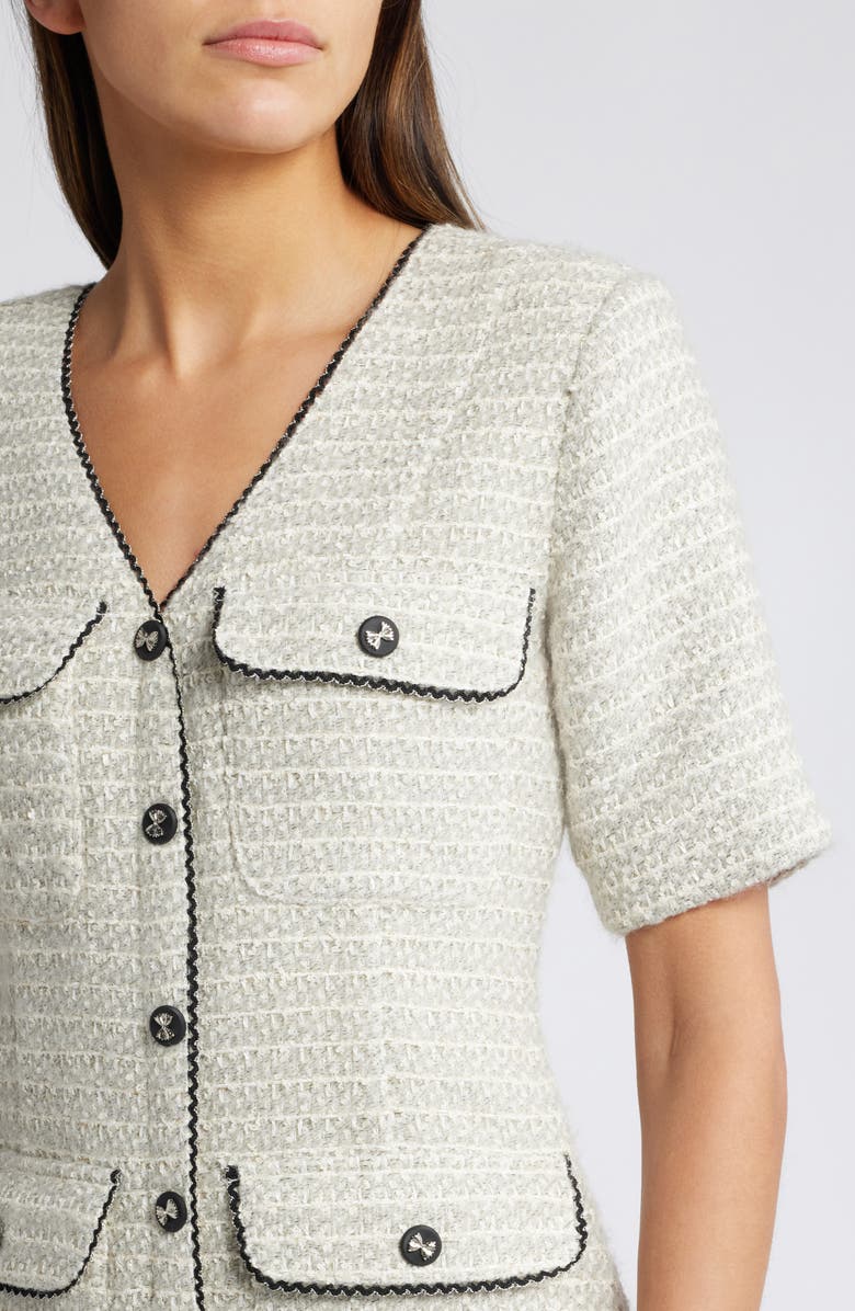 ZOE AND CLAIRE Tweed Sheath Dress, Alternate, color,