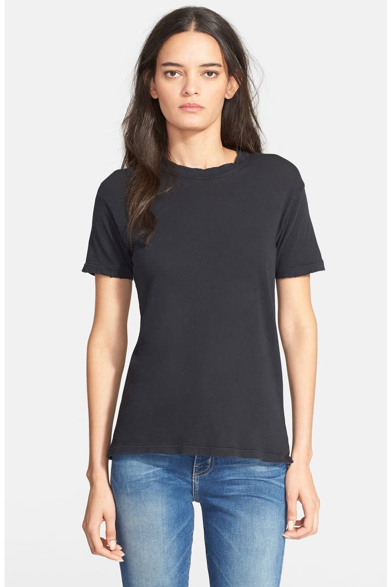 'The Petit' Cotton Tee, Main, color, BLACK BEAUTY