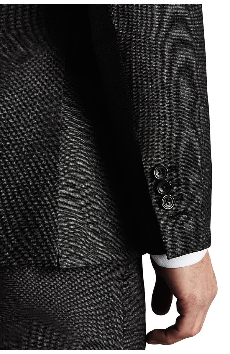 Charles Tyrwhitt Slim Fit End On End Ultimate Performance Suit Jacket, Alternate, color, Charcoal Grey