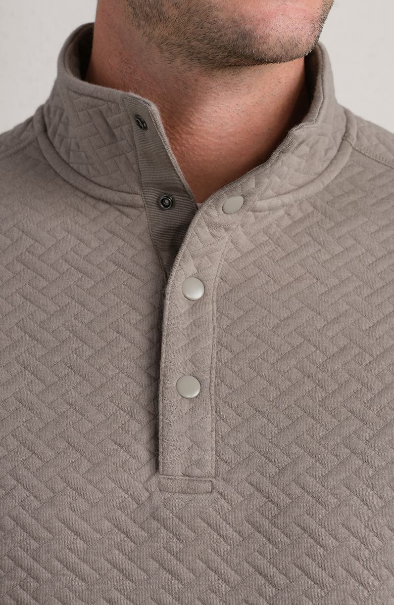 Rhone Weekend Quilted Pullover, Alternate, color, Foggy Taupe