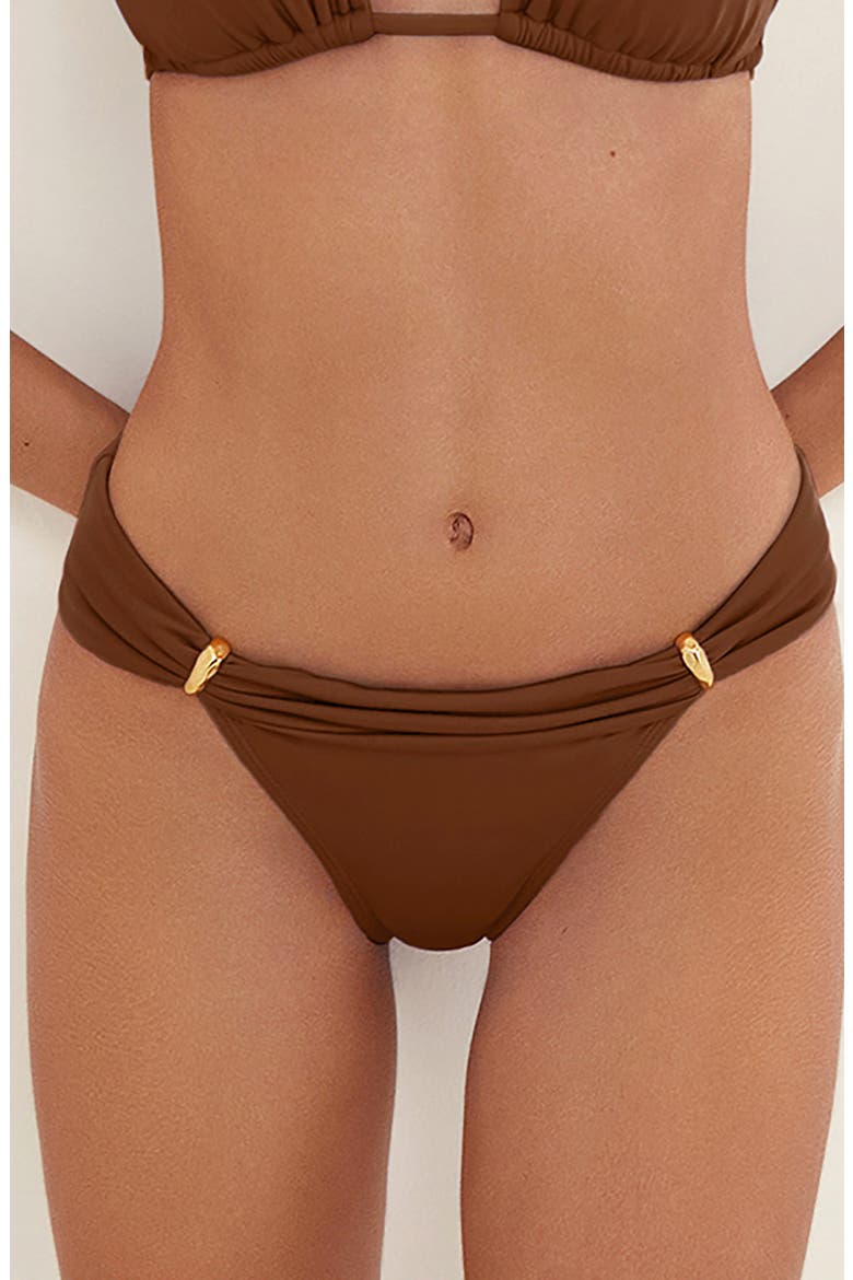 Bia Tube Bikini Bottoms, Main, color, BROWN