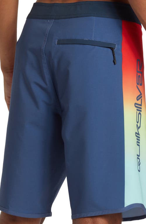 Quiksilver Surfksilk Holmes Swim Trunks In Vintage Indigo Apero Classi Ss