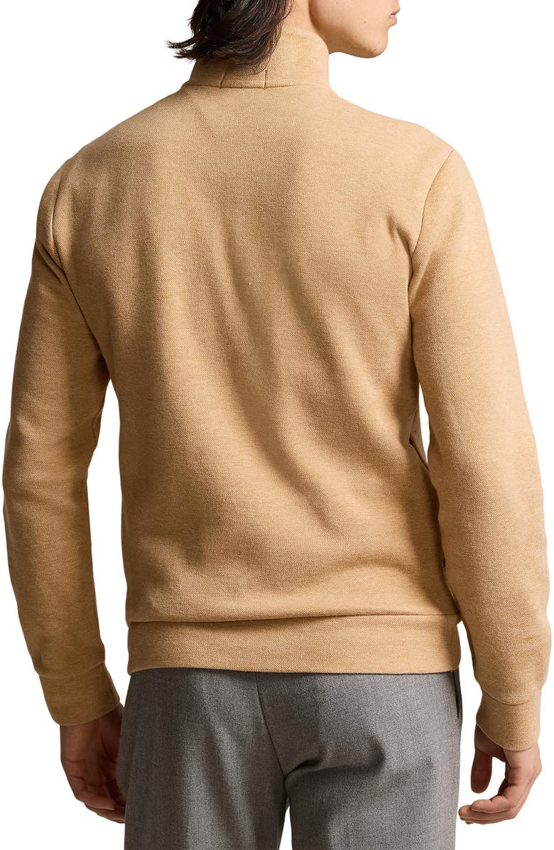 Polo Ralph Lauren Double Knit Jacquard Quarter Zip Top, Alternate, color, 