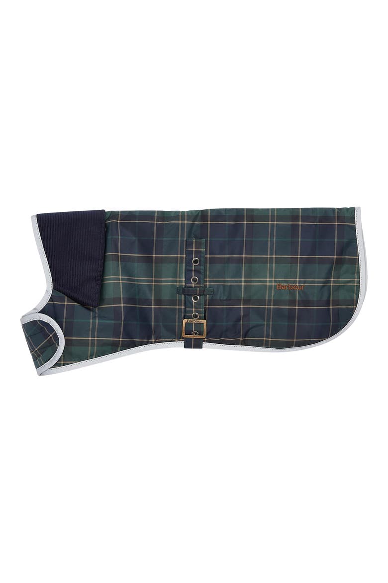 Tartan Waterproof Dog Coat, Main, color, GREEN LOCH TARTAN