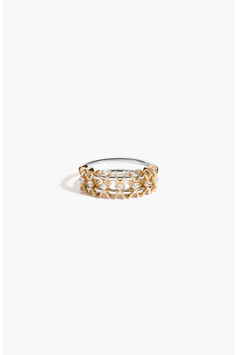 Kinetic Two-Tone Ring, Main, color, Gold Vermeil & Silver