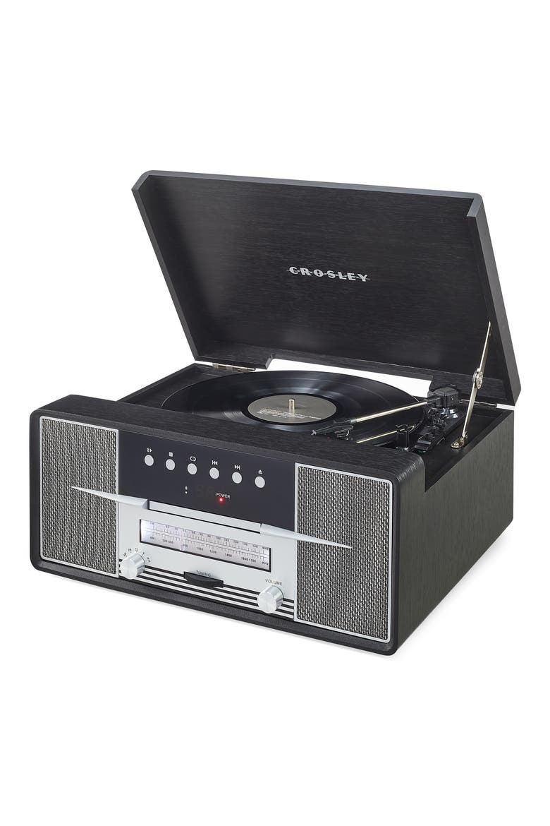 Rhapsody 7-in-1 Record Player, Alternate, color, BLACK