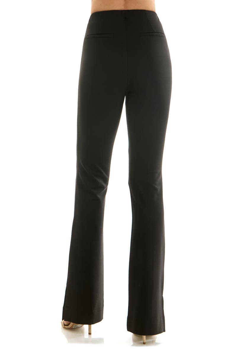 Socialite Slim Fit Knit Bootcut Pants, Alternate, color, Black