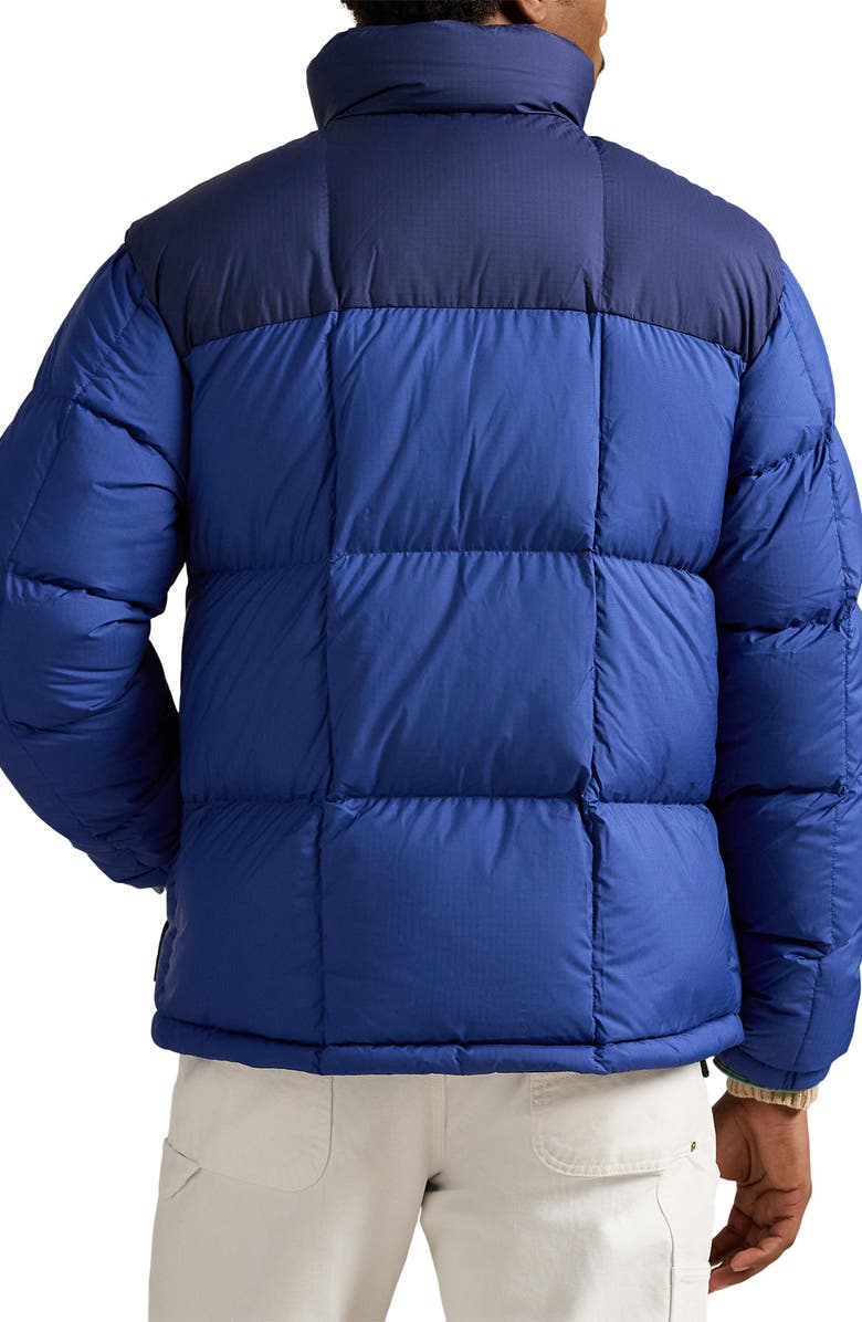 Polo Ralph Lauren The Gorham Down Jacket with Removable Hood, Alternate, color, Newport Navy/ Blue Yacht