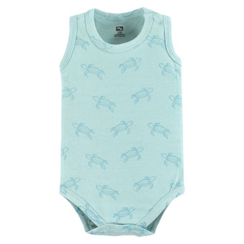 Hudson Baby Soft Cotton Sleeveless Bodysuits In Green