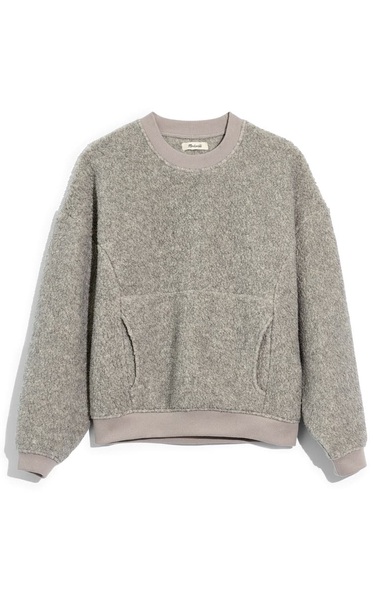 Madewell Recycled Polartec<sup>®</sup> Fleece Crewneck Sweatshirt, Alternate, color,