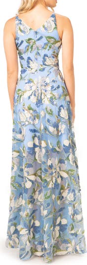 Ariyah Floral Sequin Gown