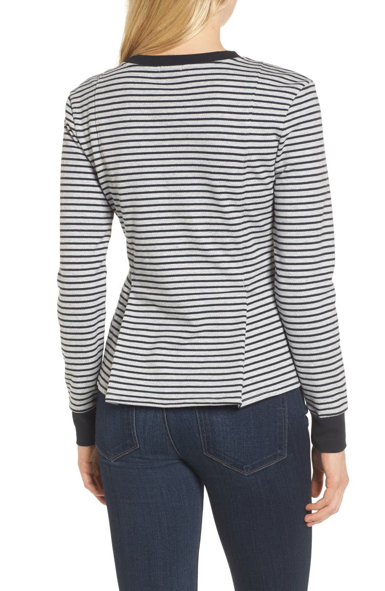 Chelsea28 Pleated Sweatshirt, Alternate, color, 