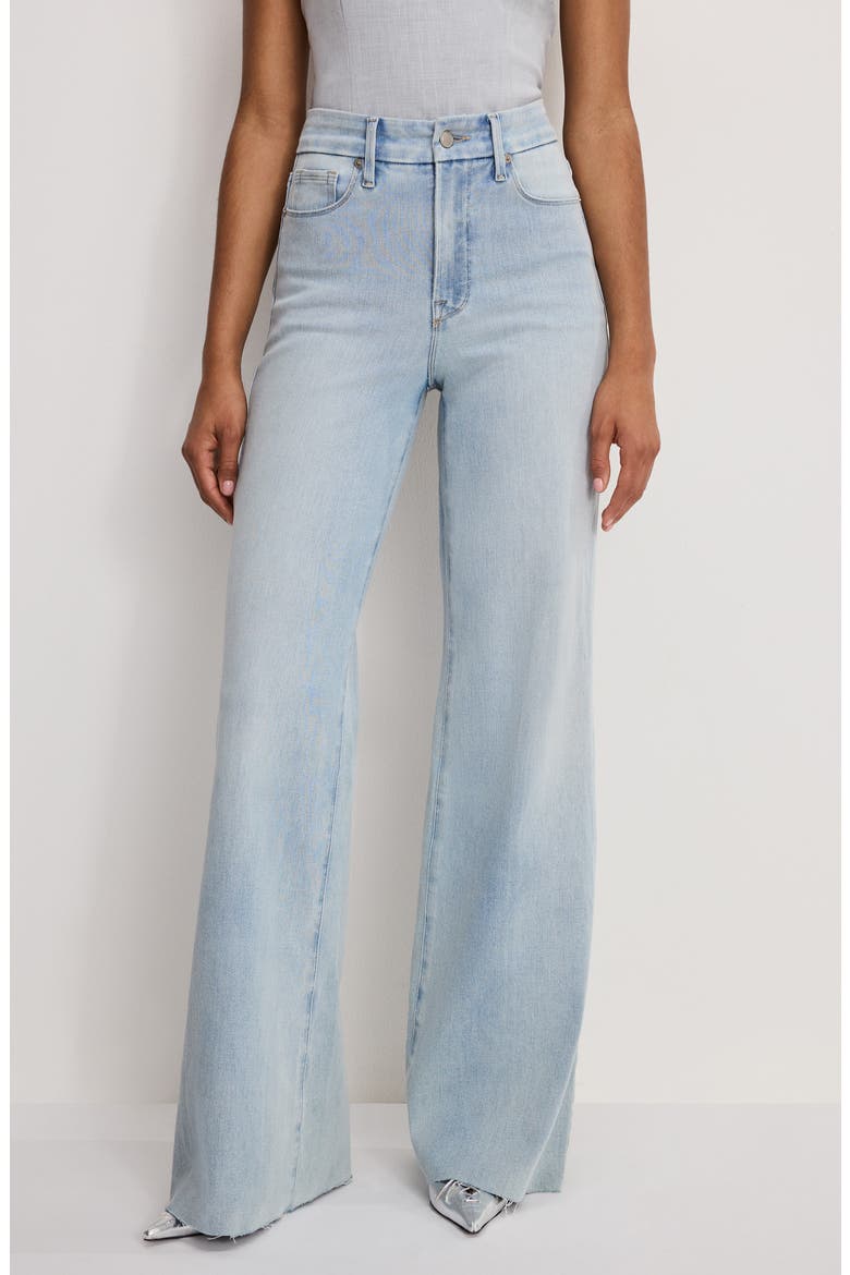 Soft-Tech Good Waist Palazzo Jeans, Alternate, color, INDIGO1145