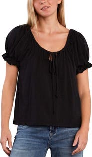 Billy T Gathered Cotton Peasant T-Shirt