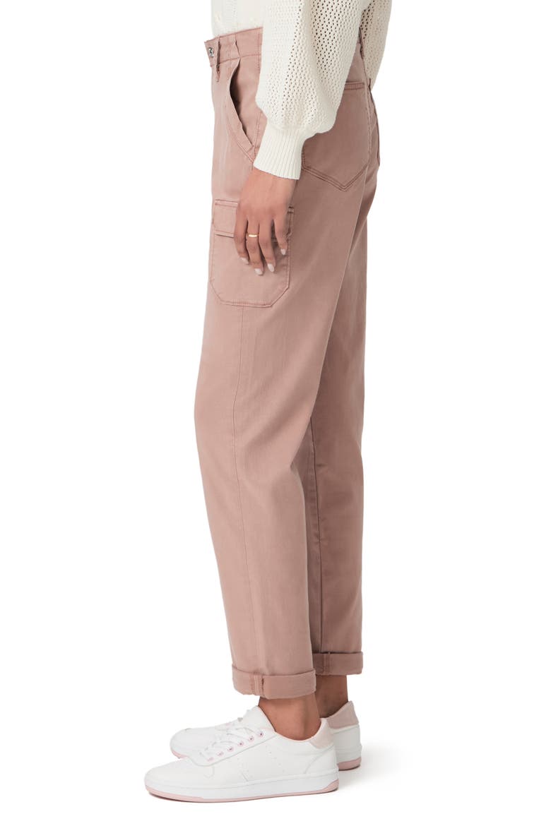 Drew High Waist Straight Leg Cargo Pants, Alternate, color, VINTAGE MAUVE DUNE
