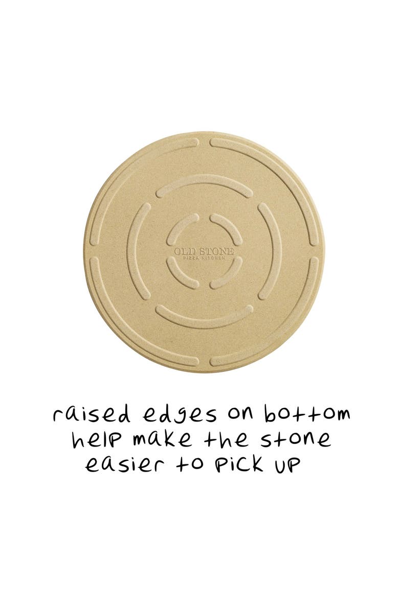Old Stone Cordierite Round Pizza Stone, 16-Inch, Alternate, color, Beige