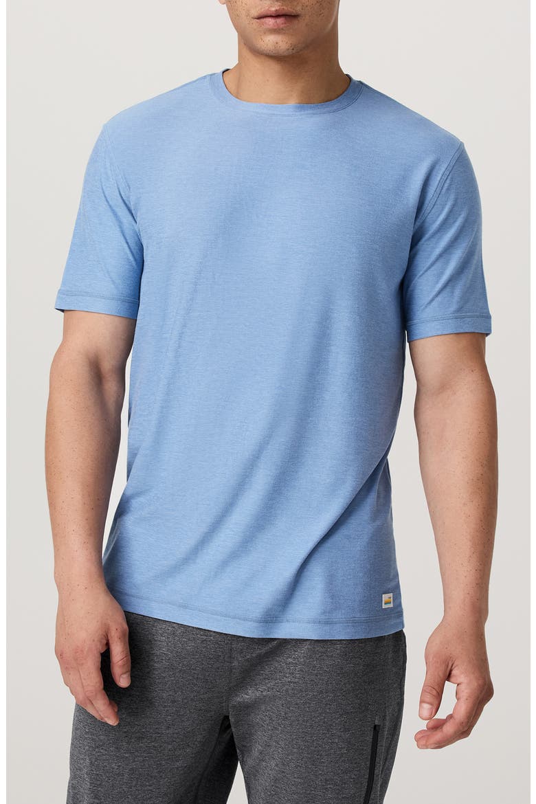 Strato Tech T-Shirt, Main, color, ISLE BLUE HEATHER
