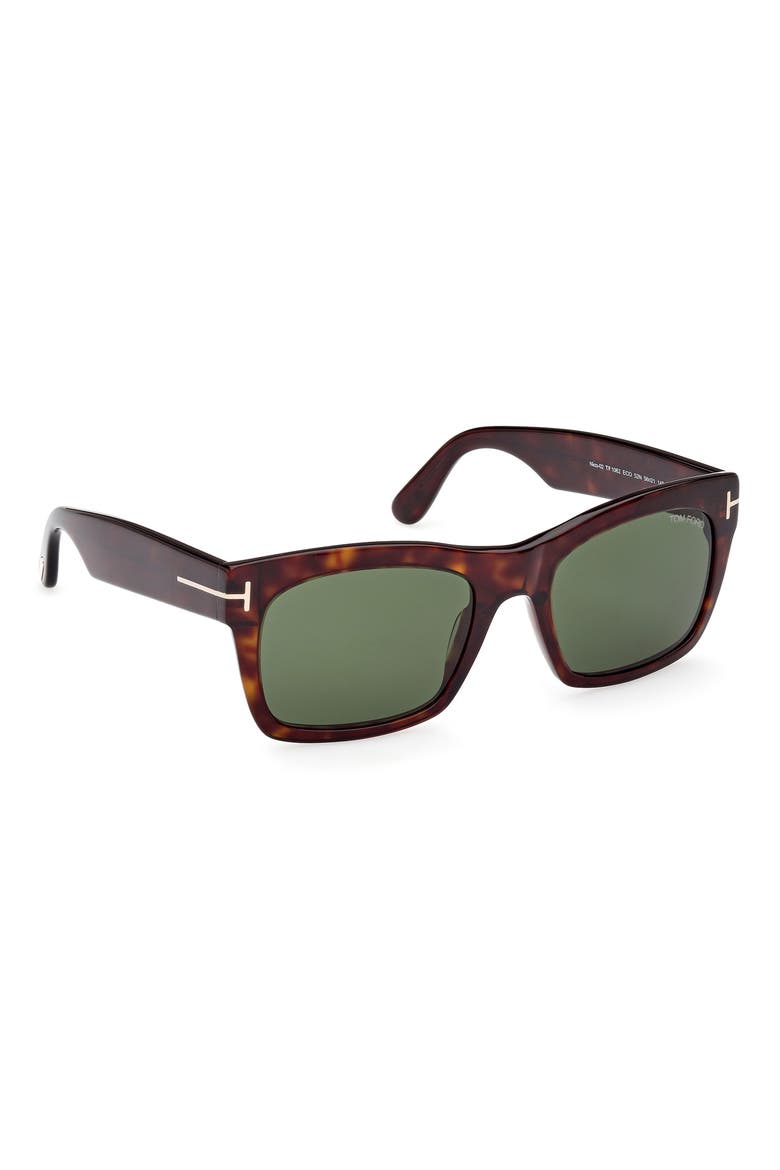 Nico 56mm Square Sunglasses, Alternate, color, DHAV/GRN