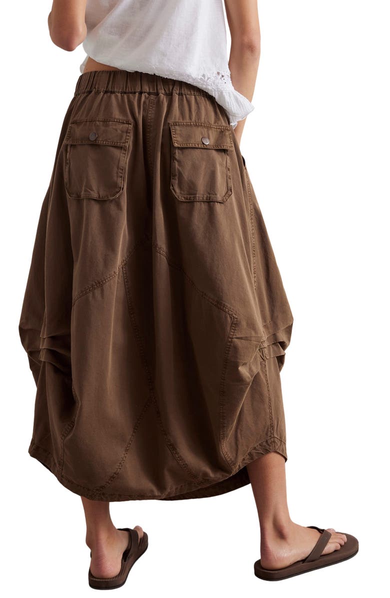 Free People Willow Poplin Midi Skirt, Alternate, color, 