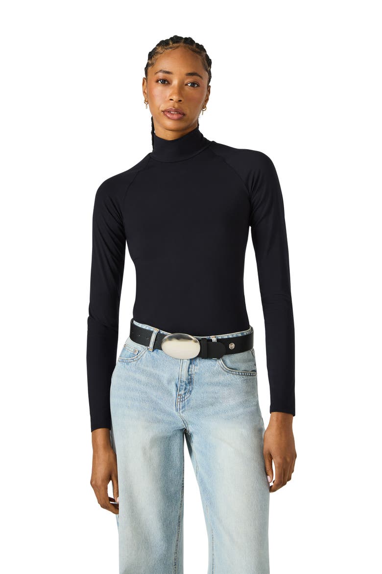 Dome Buckle Belt, Alternate, color, BLACK